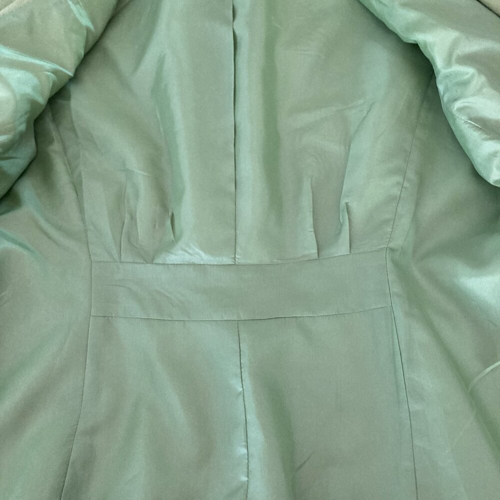 Talbots Petite Blazer Sz 12 Chartreuse Green - Picture 5 of 7